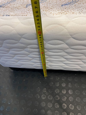 Stylish White Fabric Bed Frame with Modern Design