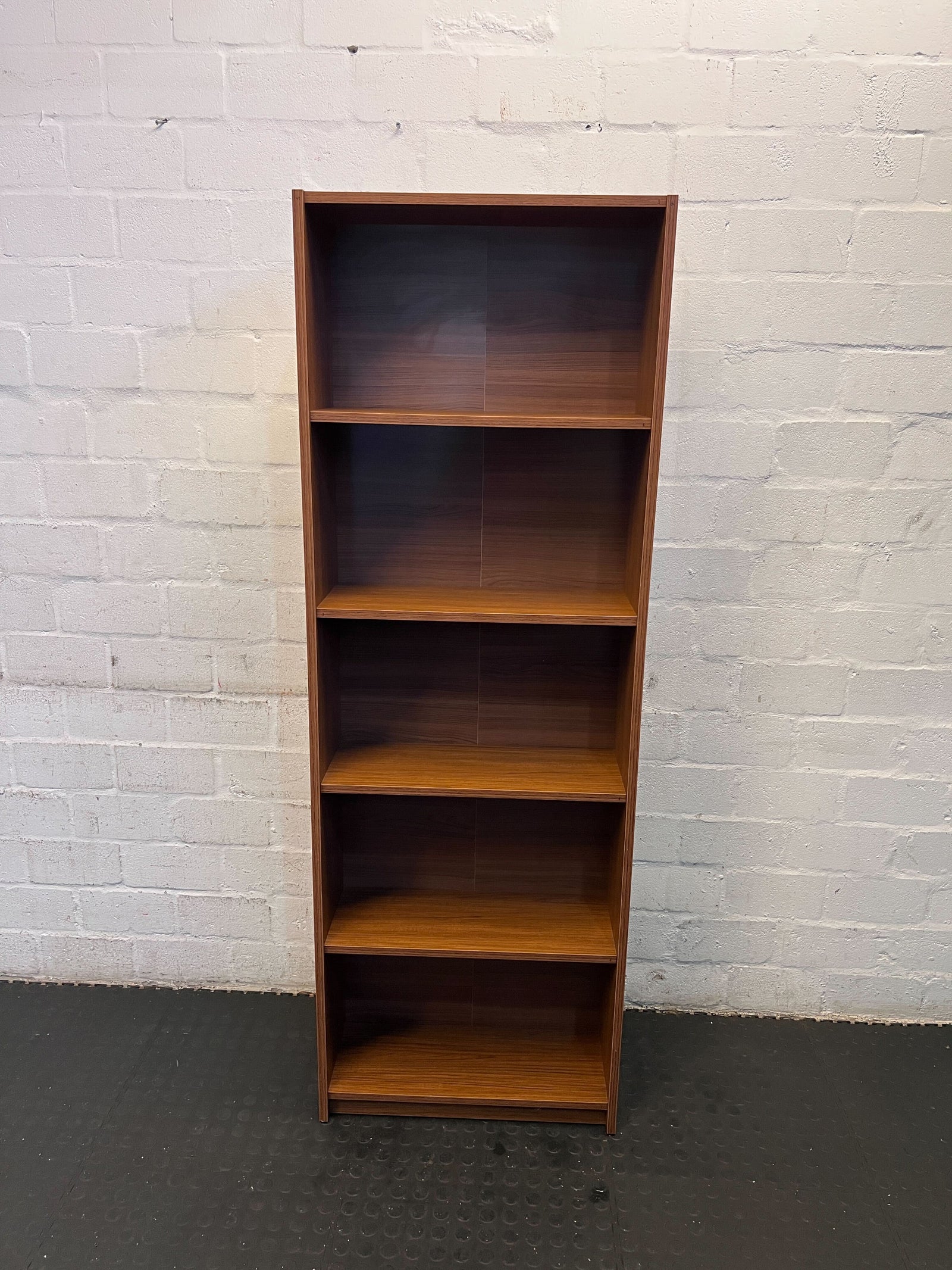 Stylish Wooden Bookshelf in Rich Walnut Finish – Minor Wear