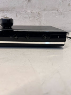Sleek Black Samsung DVD Player with Remote – Minor Wear - 2ndhandwarehouse.com