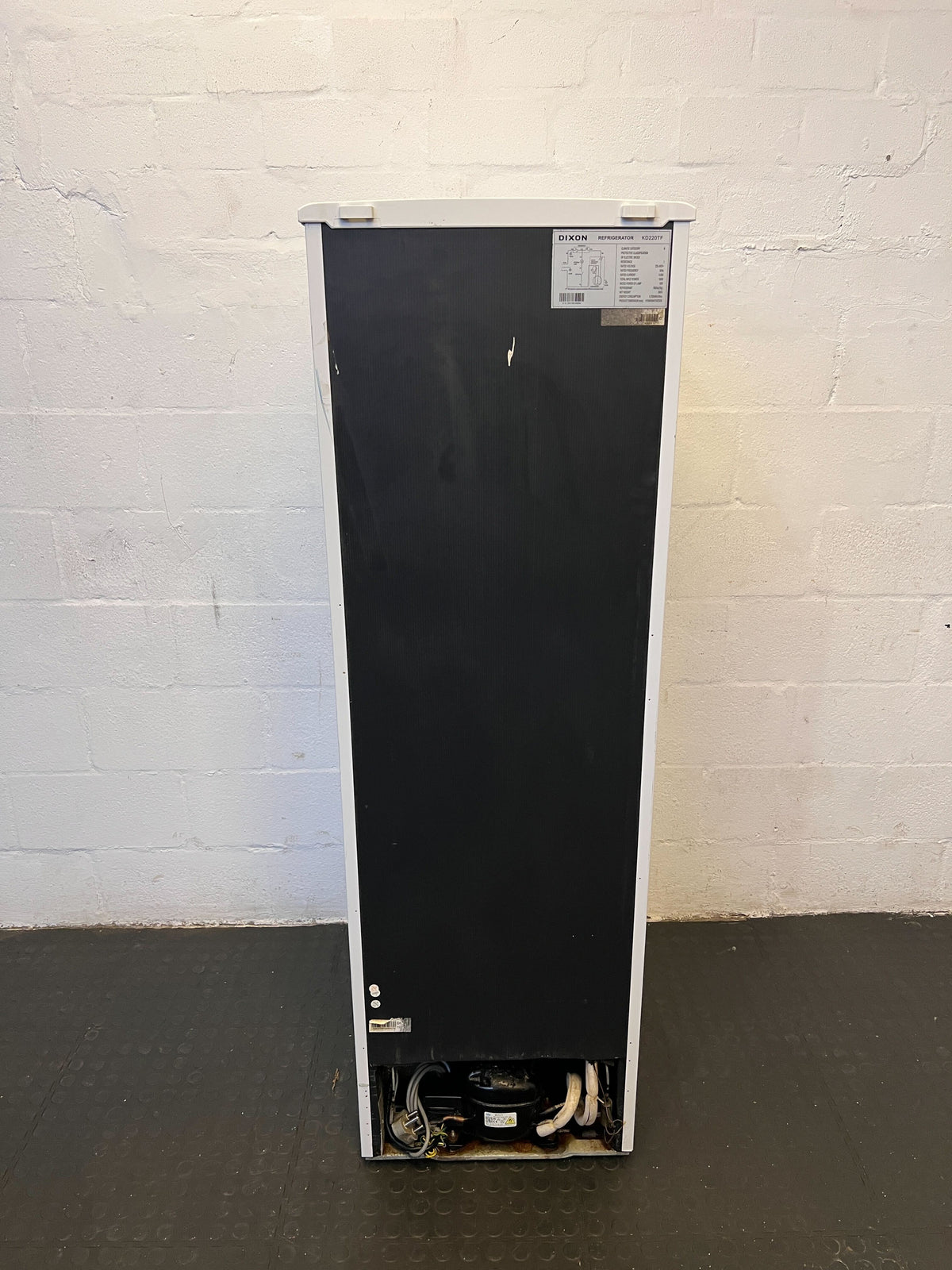 Dixon White Double Door Fridge - Functional with Minor Scratches - 2ndhandwarehouse.com