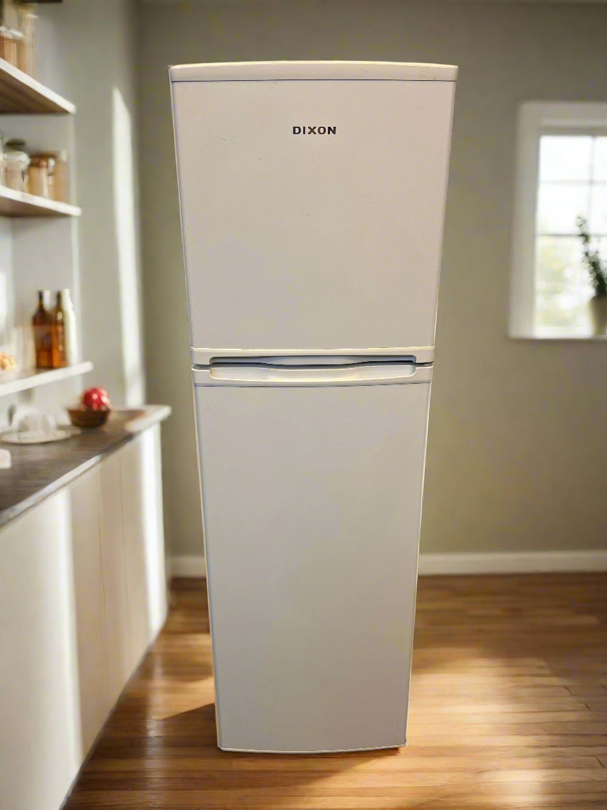 Dixon White Double Door Fridge - Functional with Minor Scratches - 2ndhandwarehouse.com