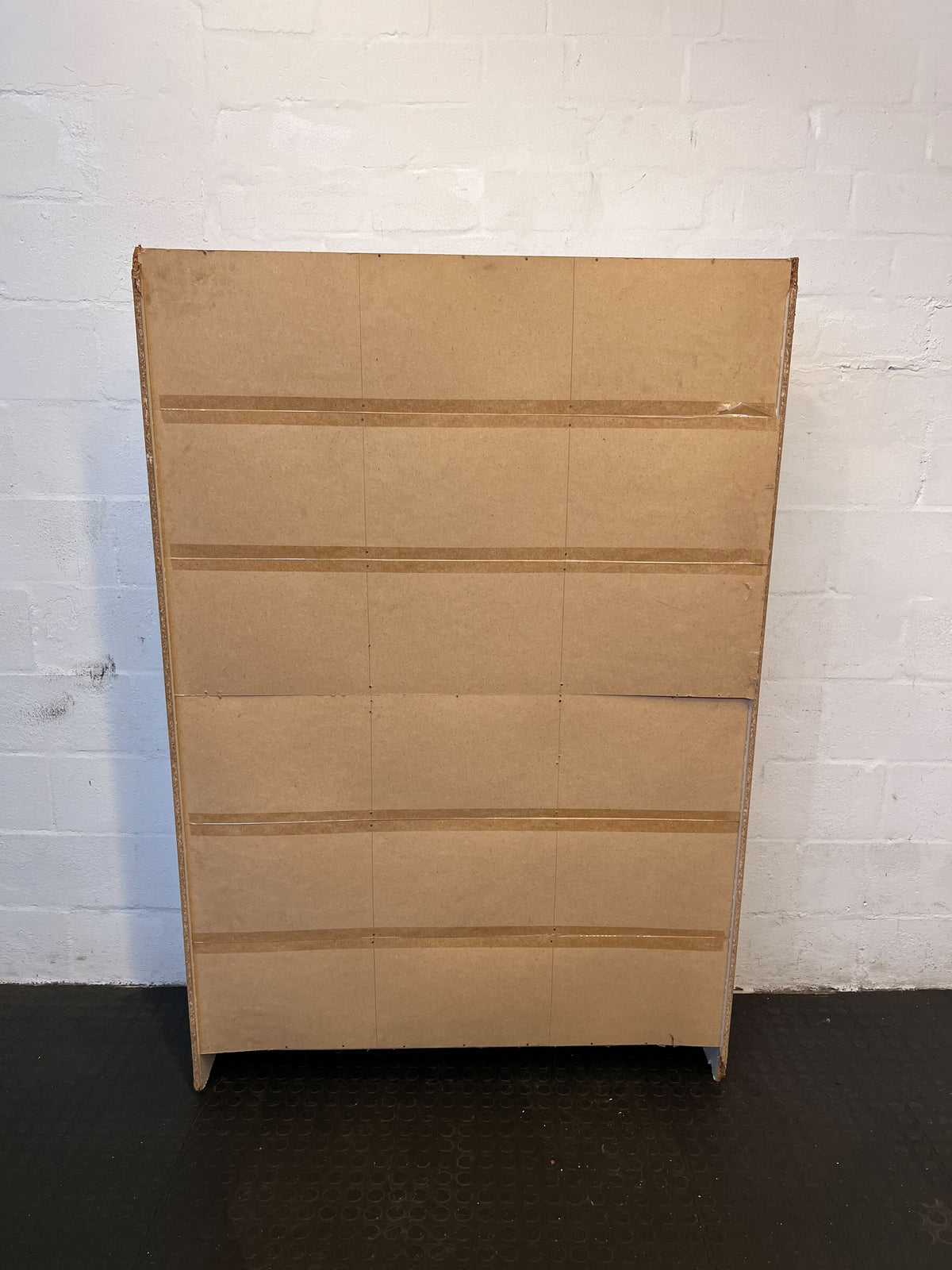 Stylish White Wooden Bookshelf with 12 Compartments – Minor Scuffs