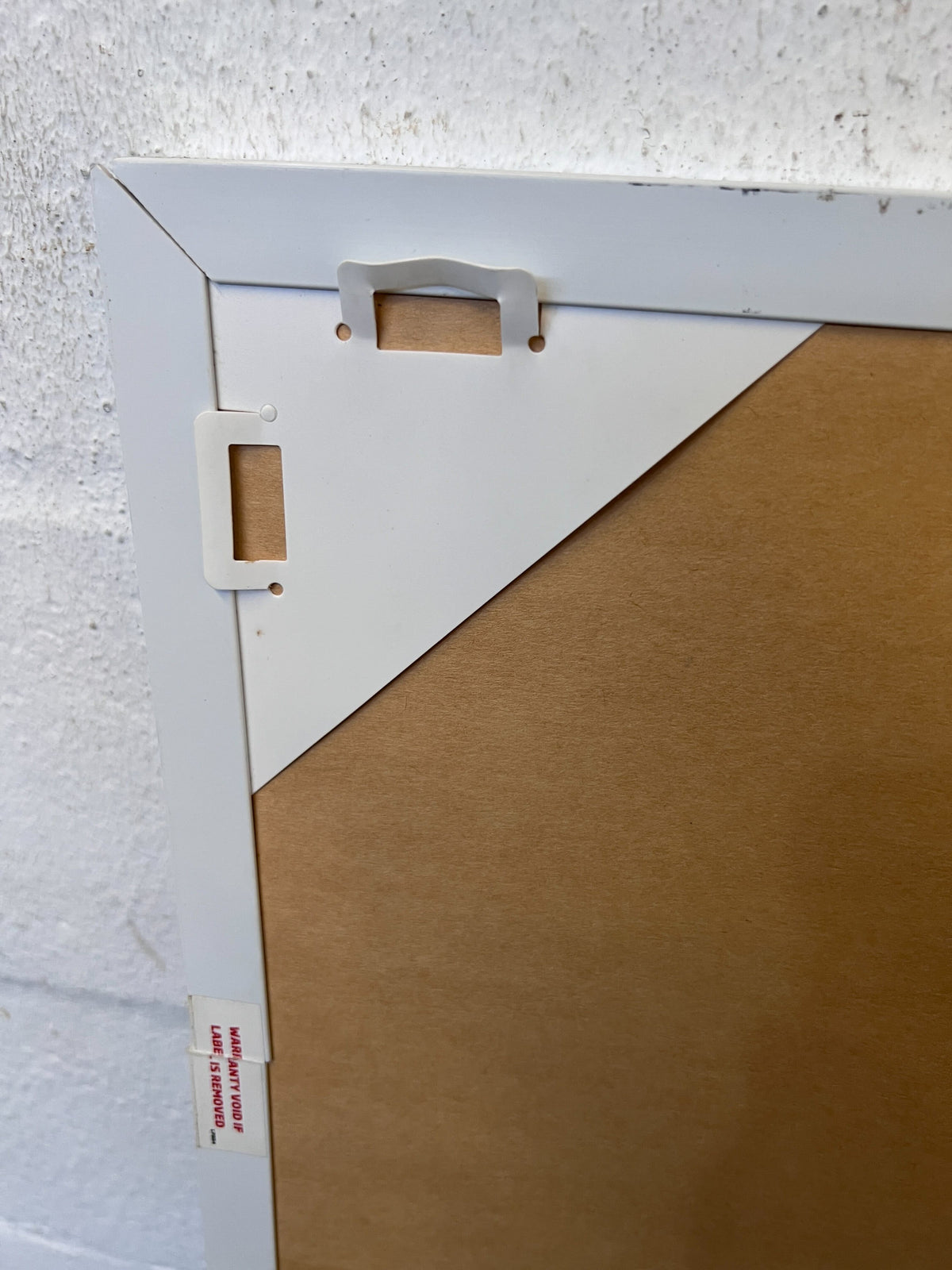 Bright Blue Fabric Pinboard with White Frame 90 x 60cm - PRICE DROP