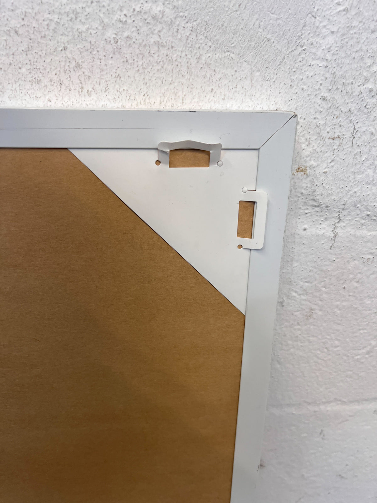 Bright Blue Fabric Pinboard with White Frame 90 x 60cm - PRICE DROP