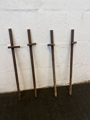Rusty Steel Rebar Support Rod – Ideal for DIY Projects