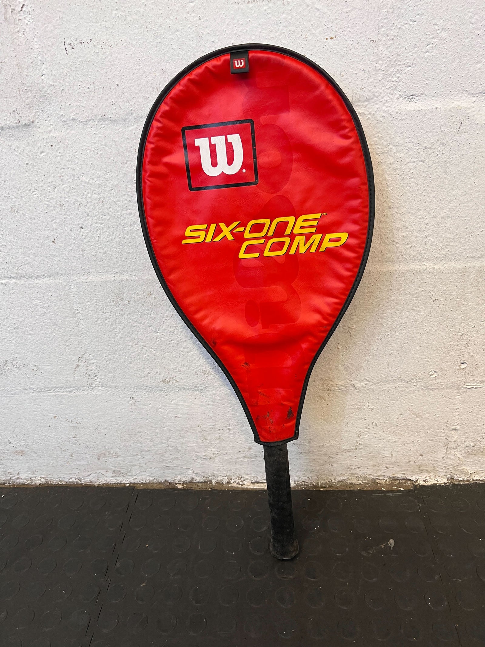 Wilson Six-One Comp Tennis Racket Cover - Red with Minor Wear