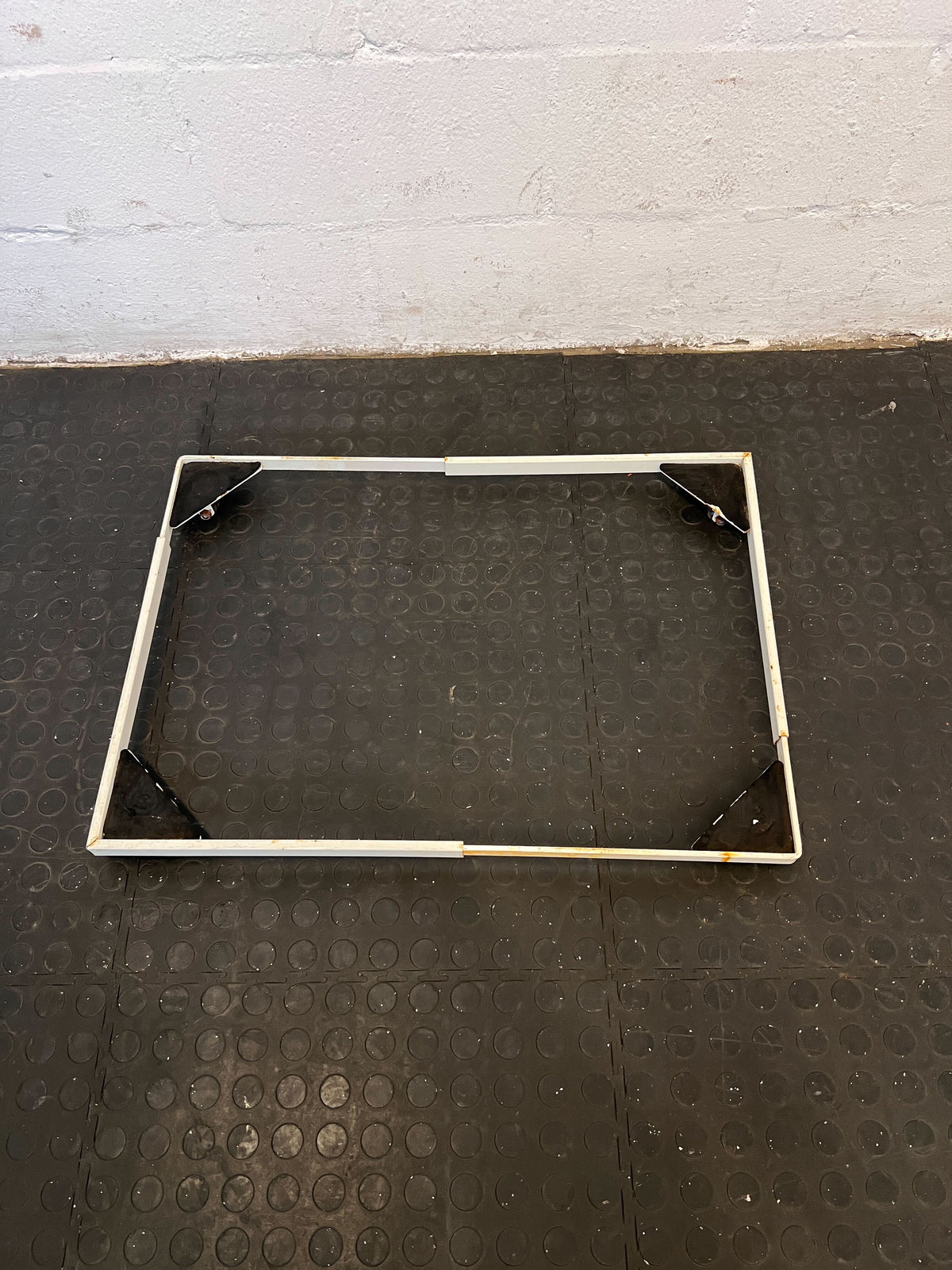 Durable Metal Square Frame with Minor Rust Stains - REDUCED