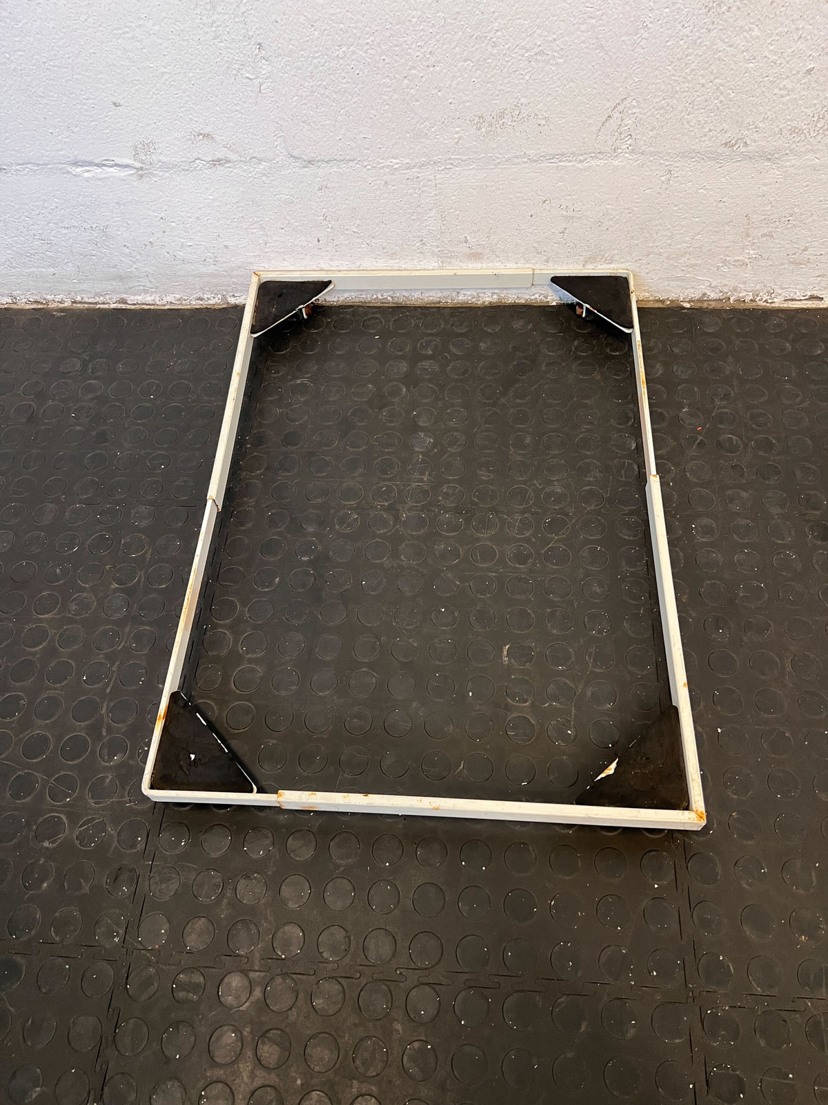 Durable Metal Square Frame with Minor Rust Stains - REDUCED
