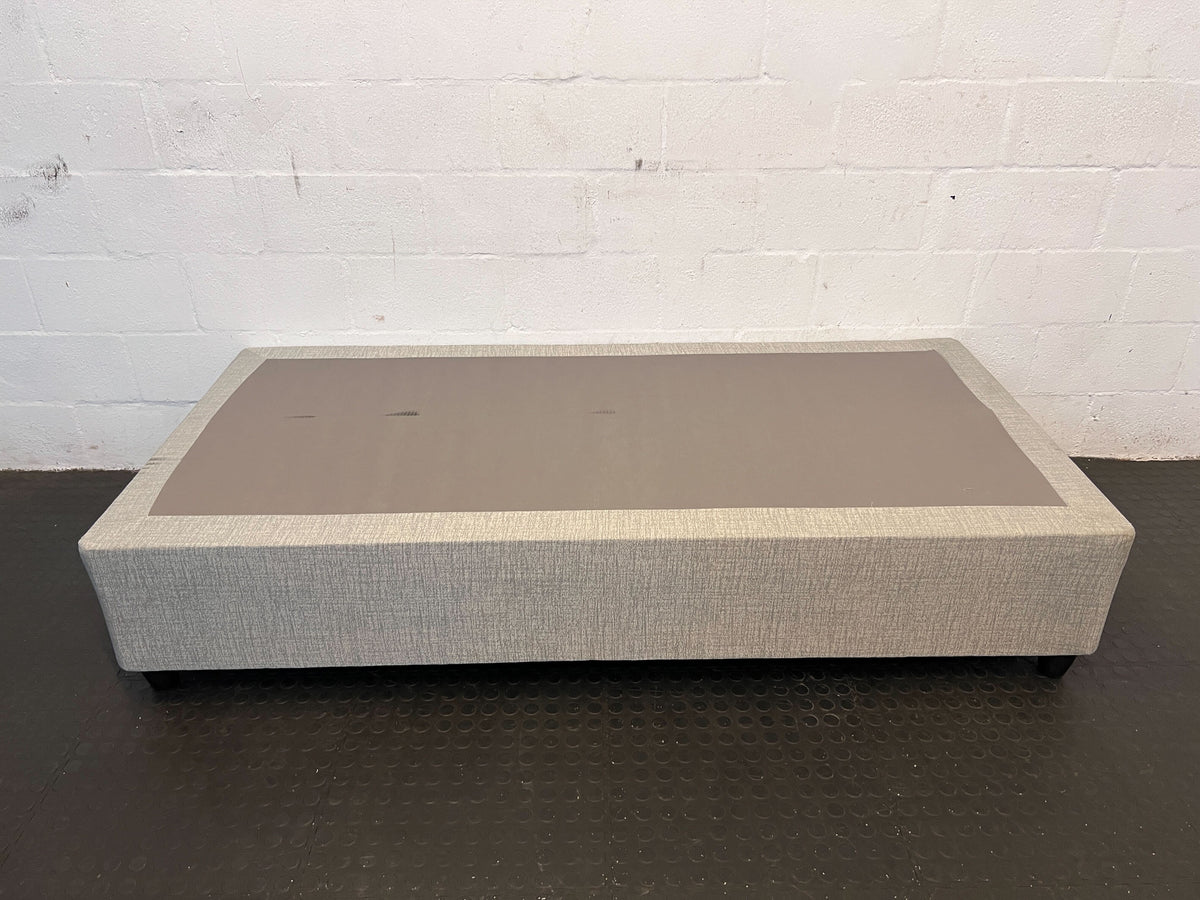 Elegant Grey Upholstered Single bed base with Minor Marks ...