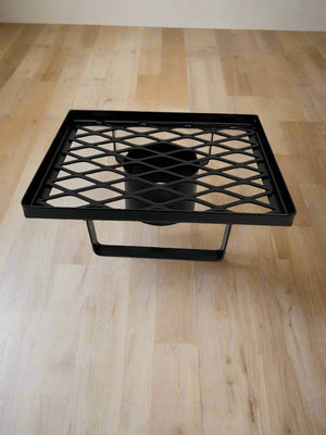 Stylish Black Metal Cooking Stand with Heat Resistance - 2ndhandwarehouse.com