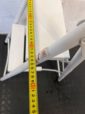 Sturdy White Foldable Step Ladder