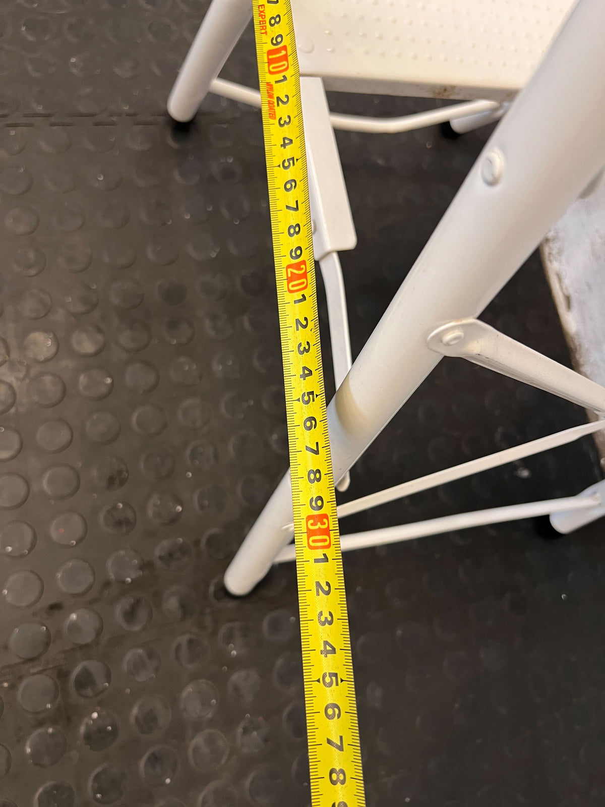 Sturdy White Foldable Step Ladder