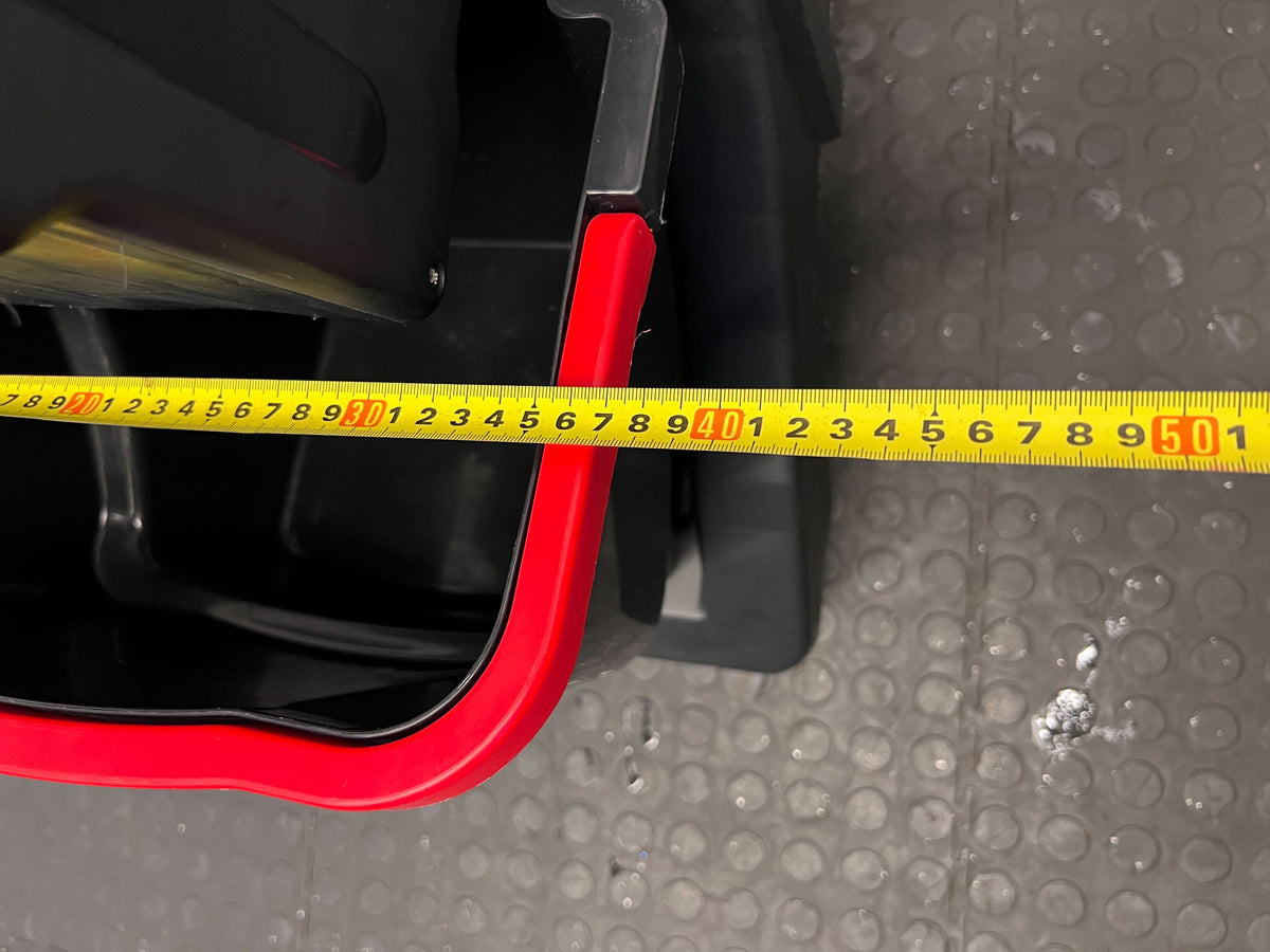 Durable 2-Compartment Cleaning Trolley with Color-Coded Bins