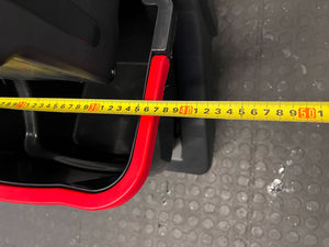 Durable 2-Compartment Cleaning Trolley with Color-Coded Bins