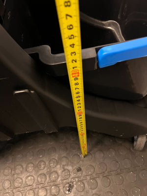 Durable 2-Compartment Cleaning Trolley with Color-Coded Bins