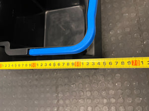 Compact Black Cleaning Trolley with Red Trim – Slight Scratch Marks