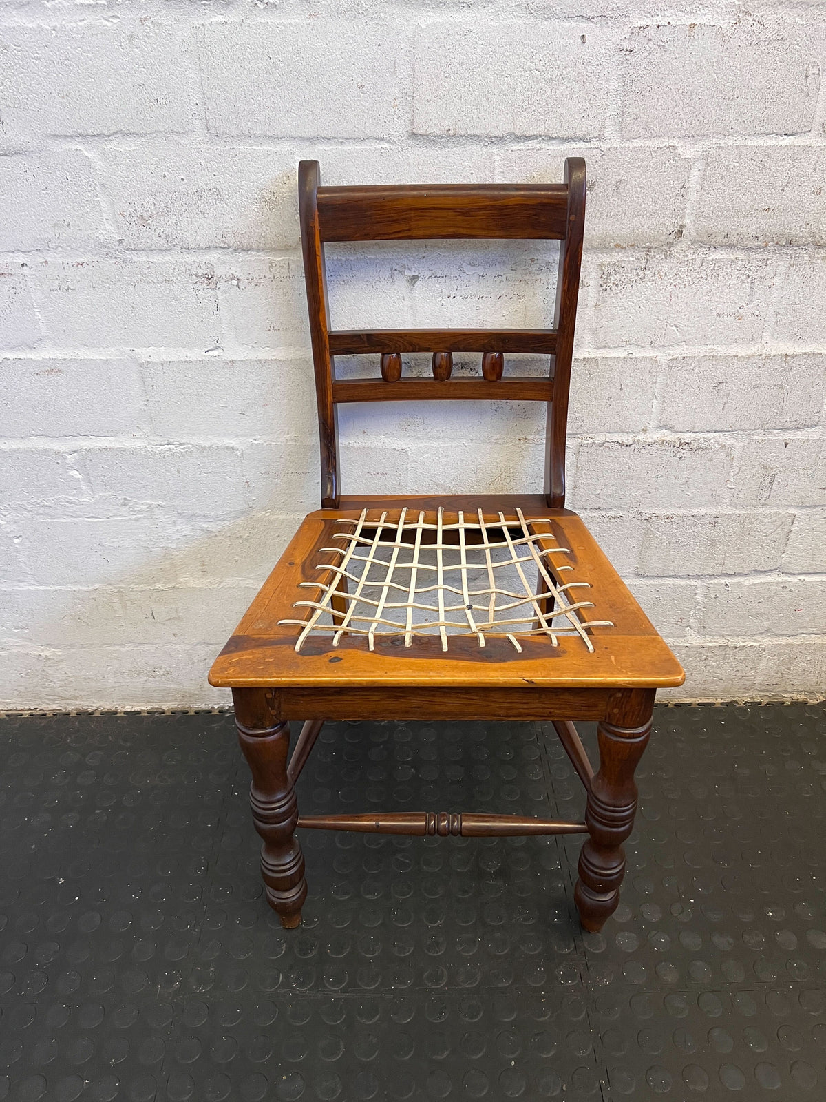 Vintage Wood Dining Chair with Caned Seat - Minor Wear - PRICE DROP - 2ndhandwarehouse.com