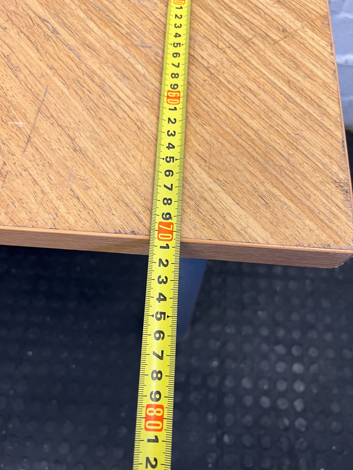 Stylish Oak-Effect Dining Table with Metal Legs - Minor Scratch - PRICE DROP