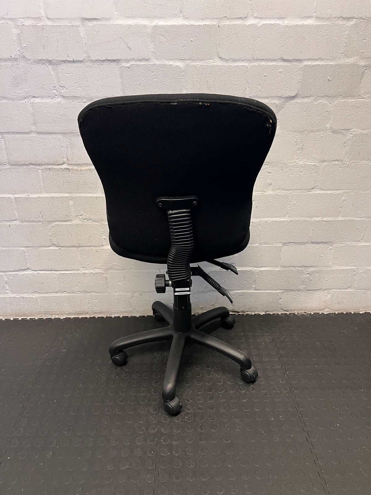 Ergonomic Black Office Chair with Smooth Rolling Wheels