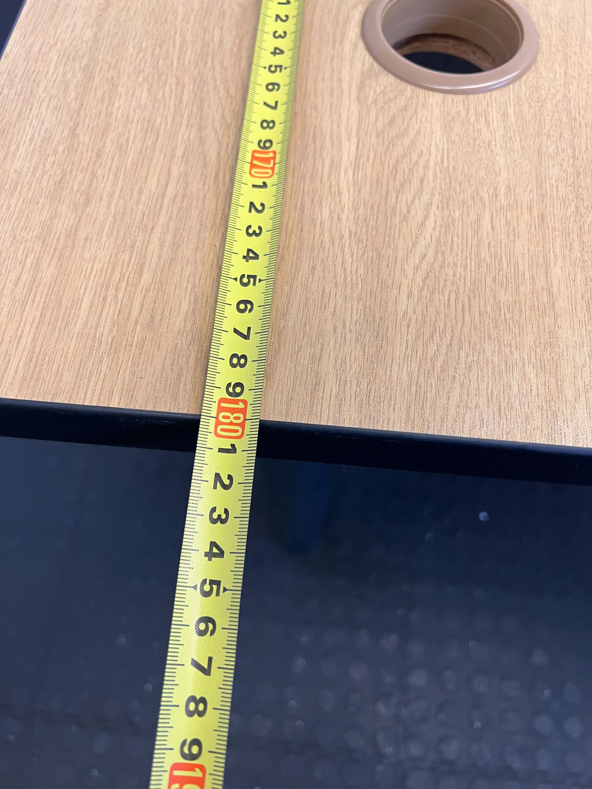 Modern L-Shaped Office Desk with Oak Finish and Drawer - REDUCED - PRICE DROP