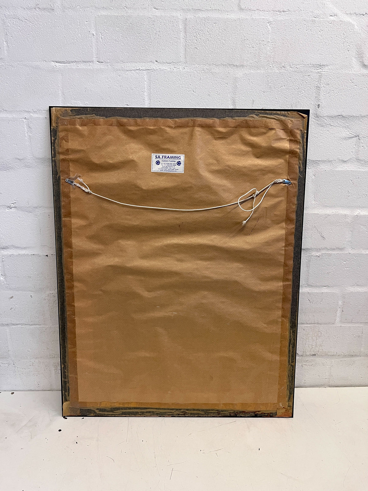 Elegant Black Framed Square Wall Mirror – Minor Scratches