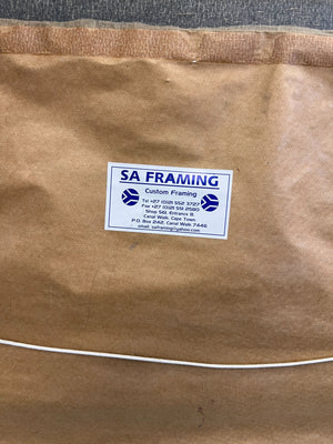 Elegant Black Framed Square Wall Mirror – Minor Scratches