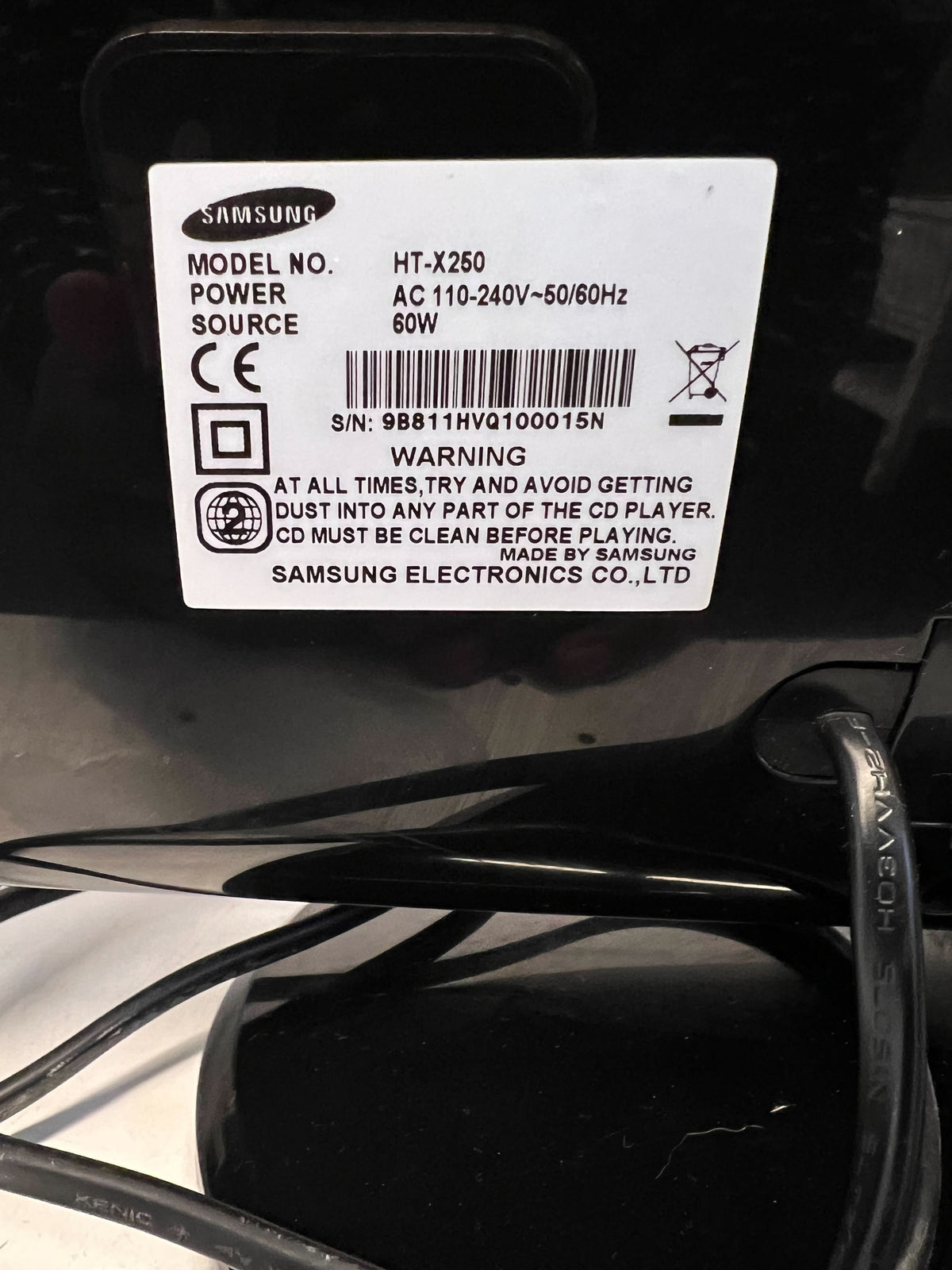 Samsung Home Theater System with Wireless Soundbar & Speakers- Not In Working Condition