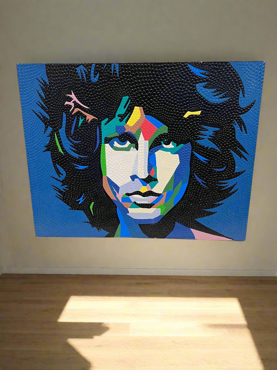 Colorful Pop Art Portrait of Jim Morrison Wall Art - REDUCED