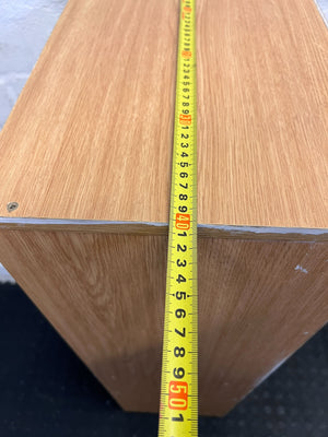 Stylish Oak Wood Open Shelf Unit - Minimalist Storage Solution - REDUCED