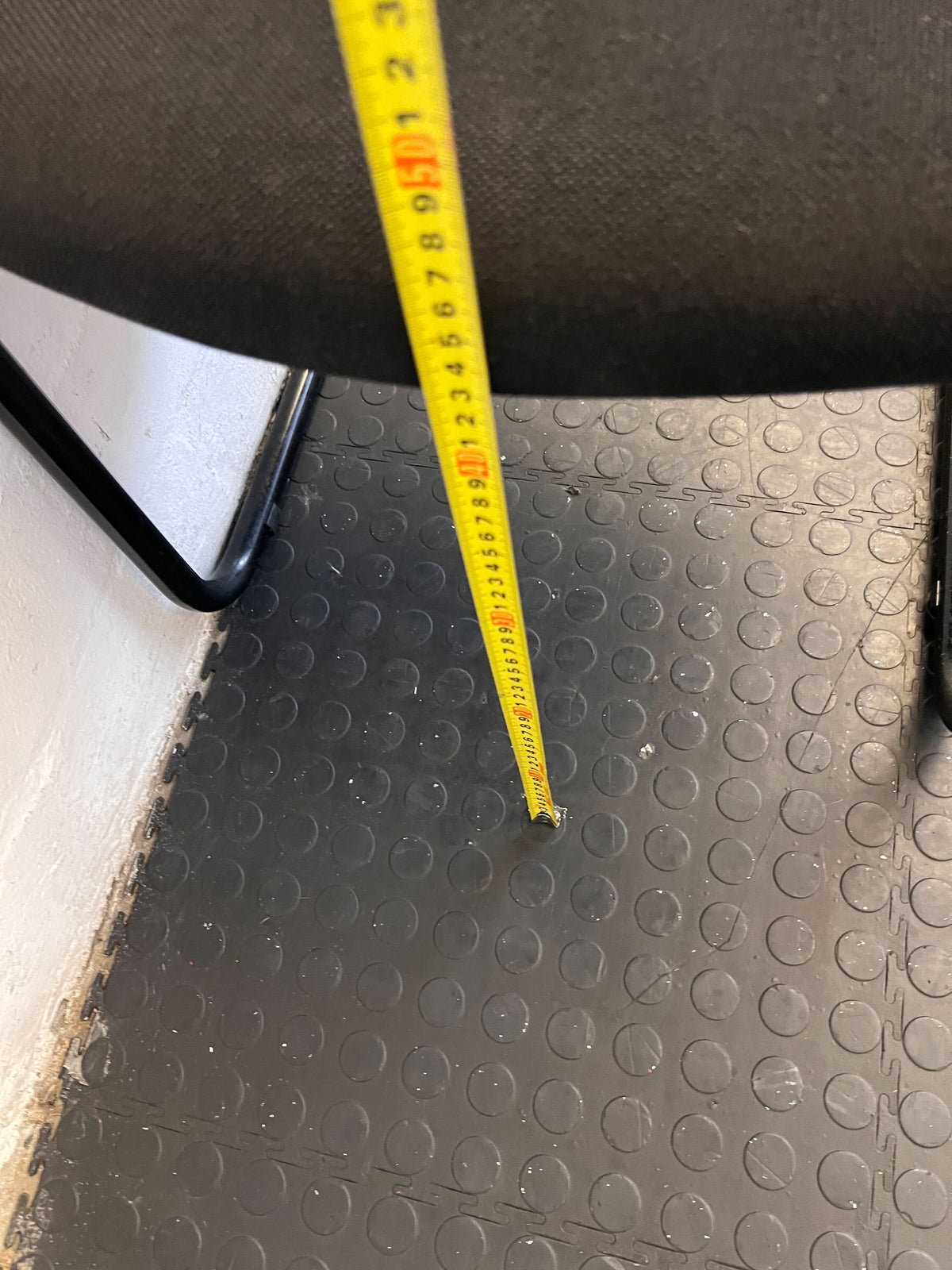 Black Upholstered Office Chair with Armrests – Minor Wear