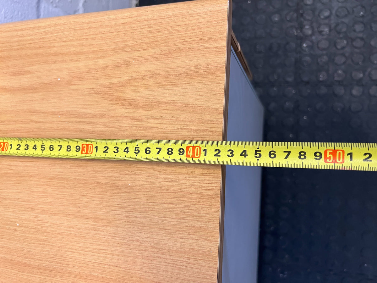 Versatile Oak Wood Mobile Filing Cabinet with Drawer