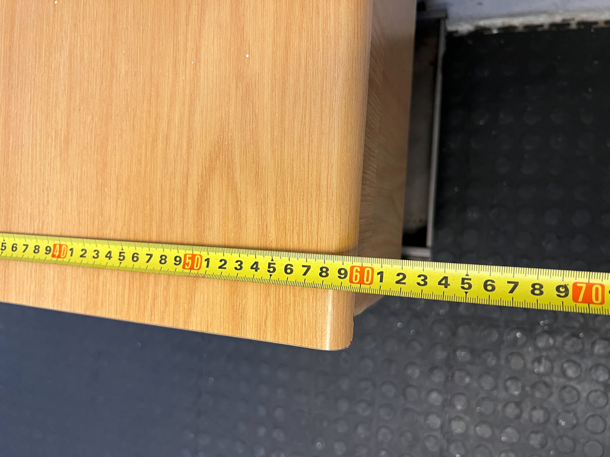 Versatile Oak Wood Mobile Filing Cabinet with Drawer