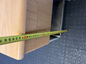 Versatile Oak Wood Mobile Filing Cabinet with Drawer