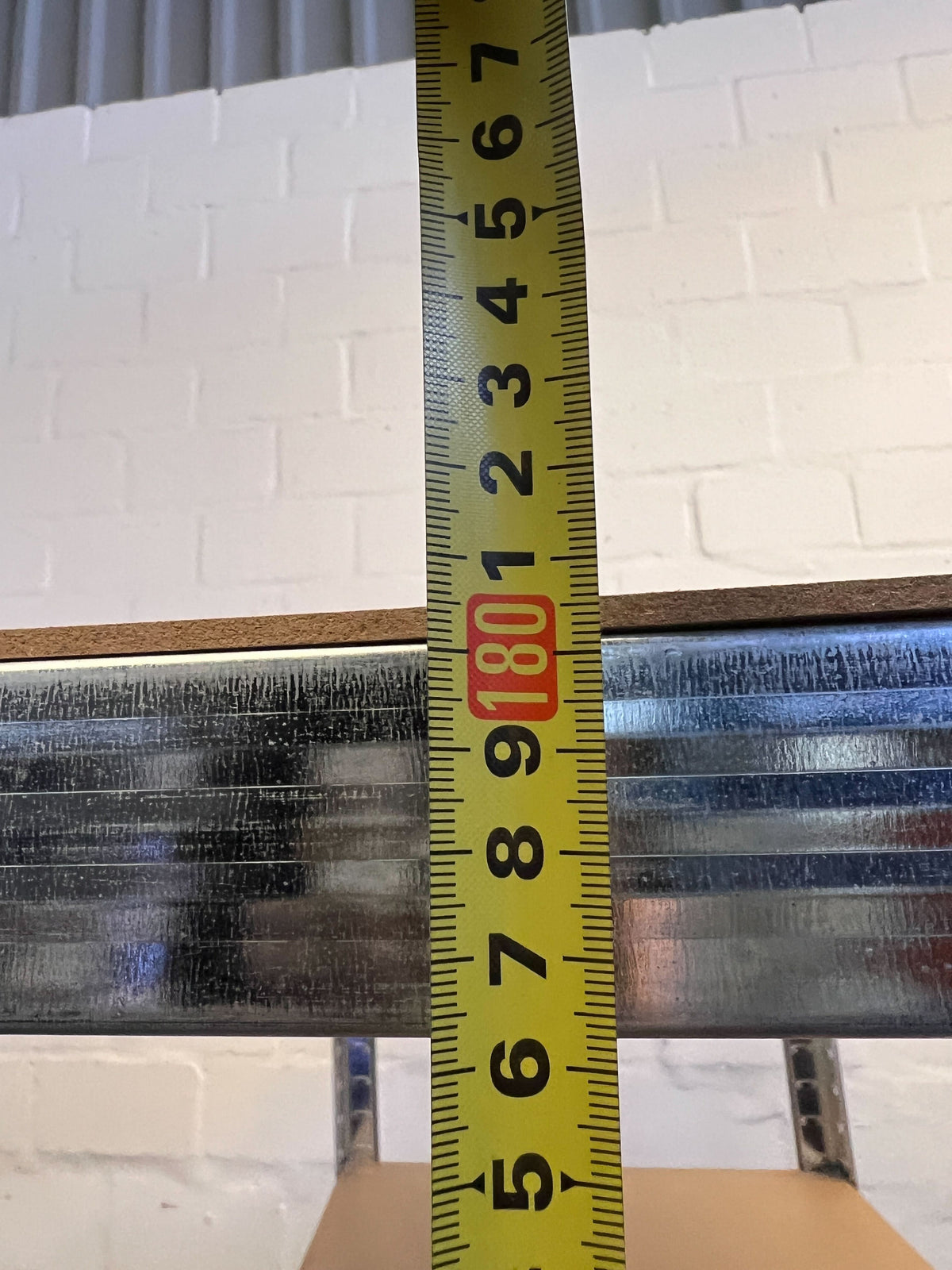 Sturdy Metal Shelving Unit with Wooden Shelves (Some Parts Missing)  - Perfect for Storage - REDUCED