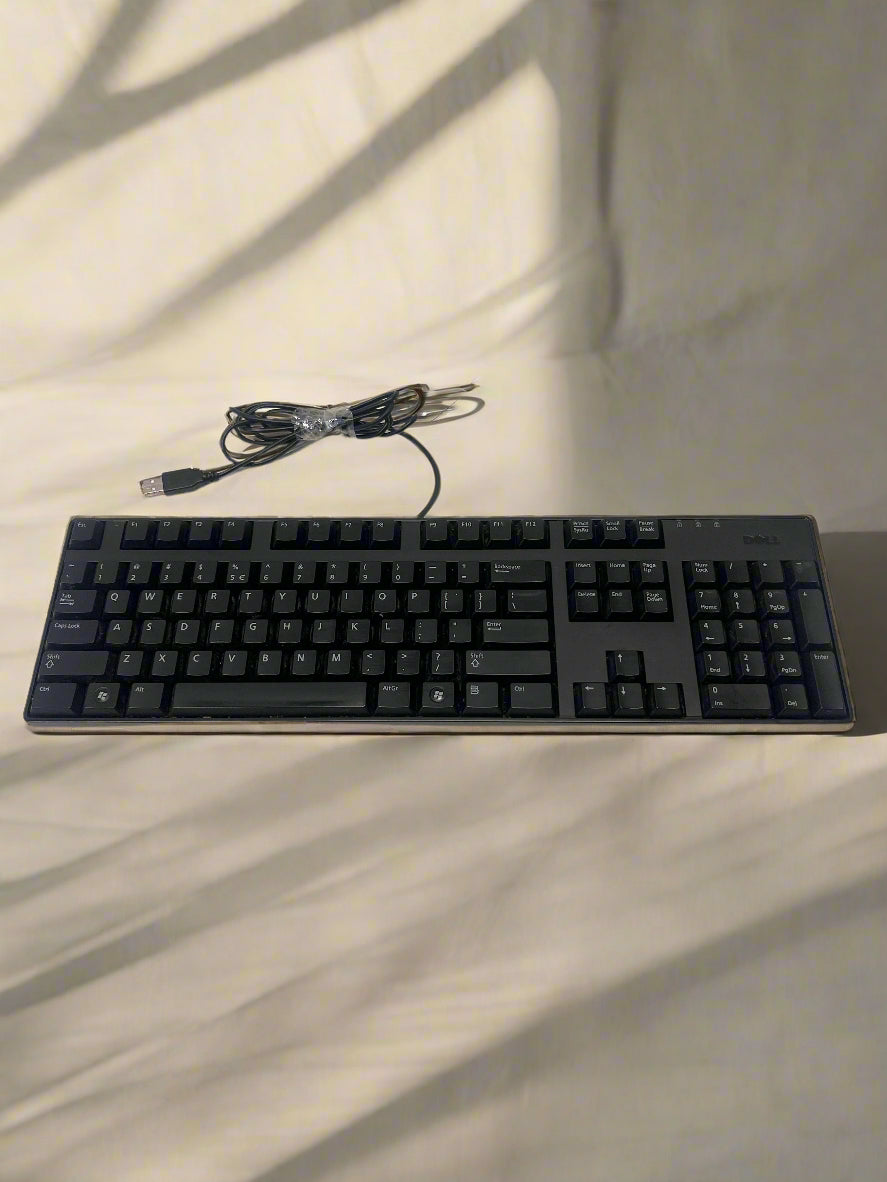 Dell USB Keyboard - Black, Full-Size, Excellent Condition