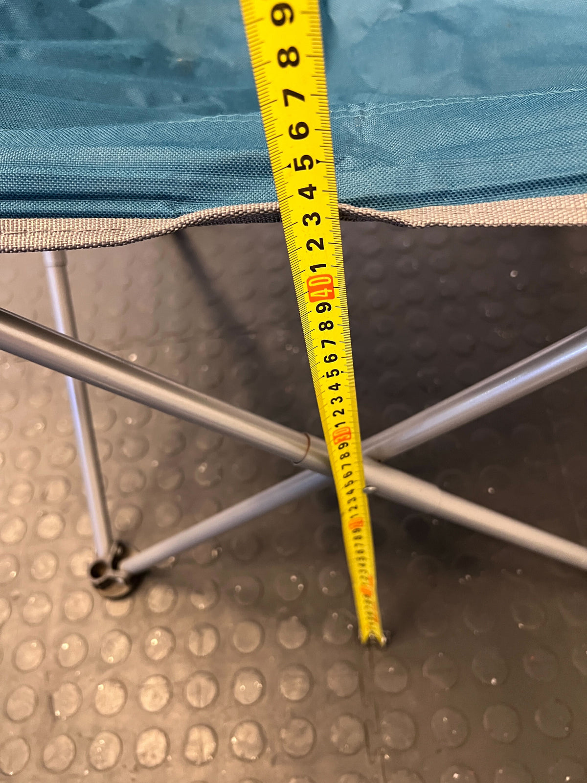 Cozy Blue Folding Camping Chair with Cup Holder – Minor Wear