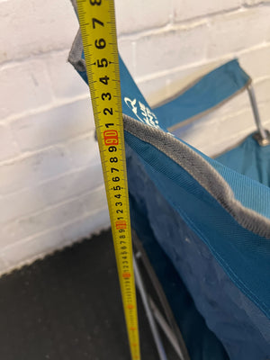 Cozy Blue Folding Camping Chair with Cup Holder – Minor Wear