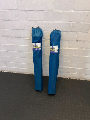 Cozy Blue Folding Camping Chair with Cup Holder – Minor Wear