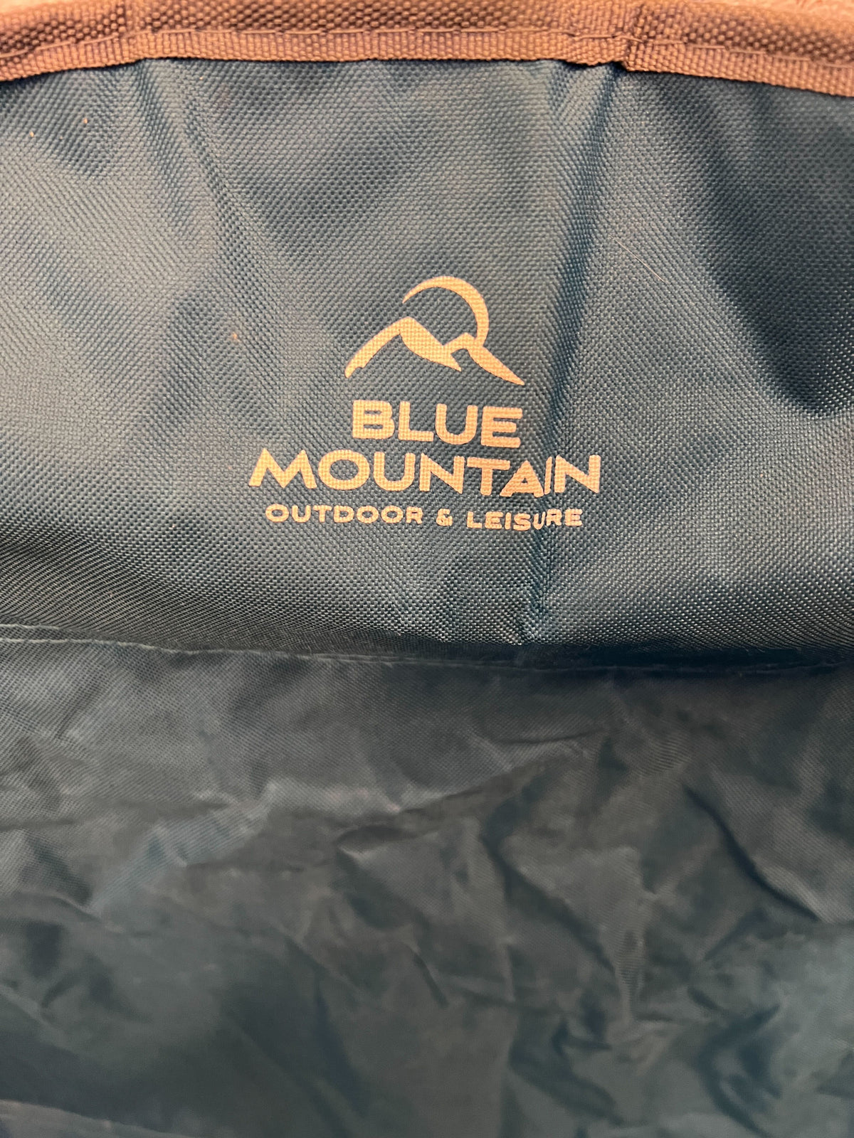 Cozy Blue Folding Camping Chair with Cup Holder – Minor Wear