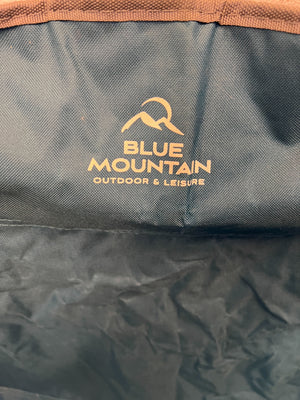 Cozy Blue Folding Camping Chair with Cup Holder – Minor Wear