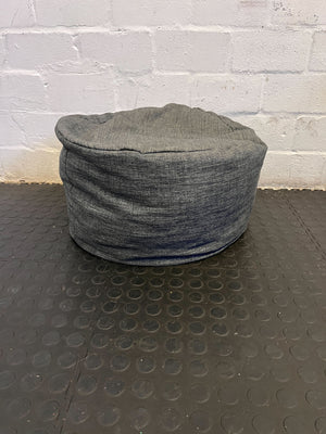 Cozy Grey Fabric Bean Bag Chair - Minor Wear