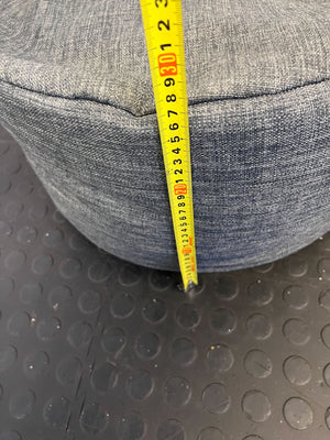 Cozy Grey Fabric Bean Bag Chair - Minor Wear