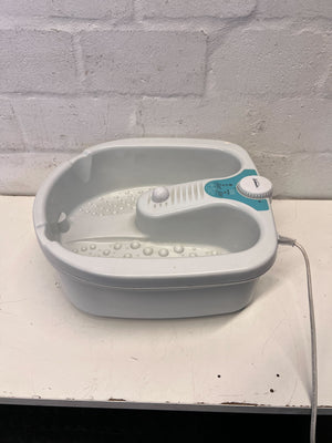 Relaxing Dual Foot Spa with Massage Function - White - 2ndhandwarehouse.com