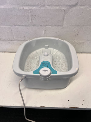 Relaxing Dual Foot Spa with Massage Function - White - 2ndhandwarehouse.com