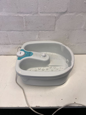 Relaxing Dual Foot Spa with Massage Function - White - 2ndhandwarehouse.com