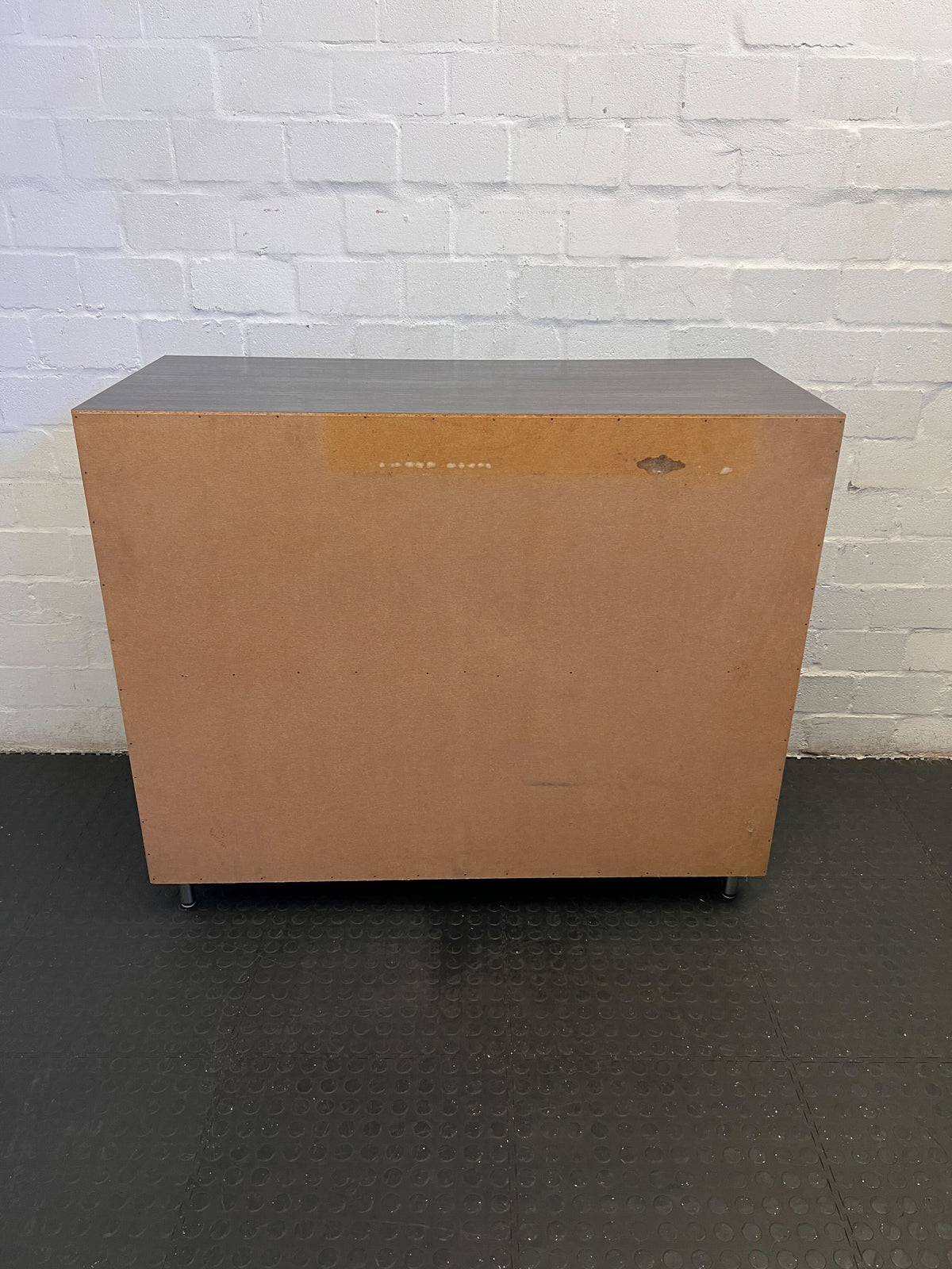 Stylish Dark Brown Wooden Storage Cabinet with Modern Sleek Design