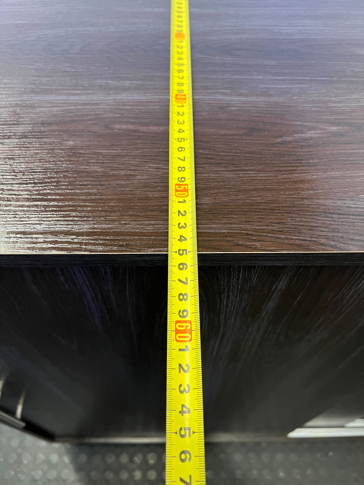 Stylish Dark Brown Wooden Storage Cabinet with Modern Sleek Design