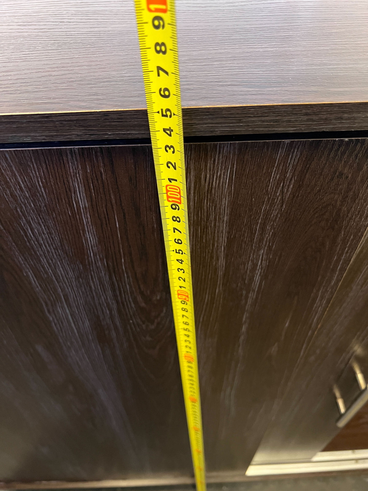 Stylish Dark Brown Wooden Storage Cabinet with Modern Sleek Design