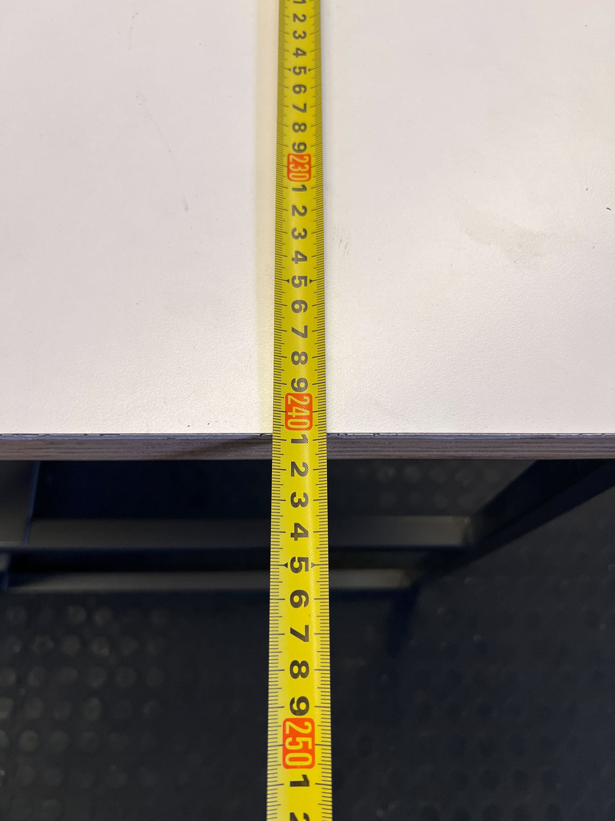 Stylish Modern Cream and Wood Dining Table with Metal Frame 120 BY 240 - REDUCED