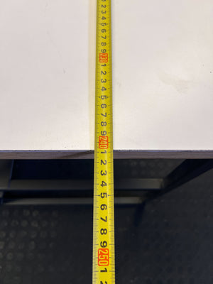 Stylish Modern Cream and Wood Dining Table with Metal Frame 120 BY 240 - REDUCED